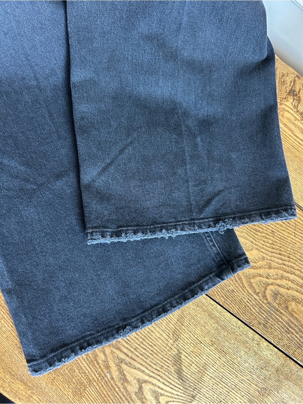 Good American Wide Leg Solution Jeans Black377 - Picture 5 of 15